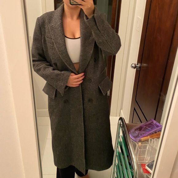 Zara Jackets & Blazers - ZARA GRAY LONG COAT
